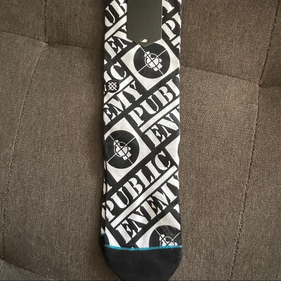 NWT Stance Public Enemy socks L